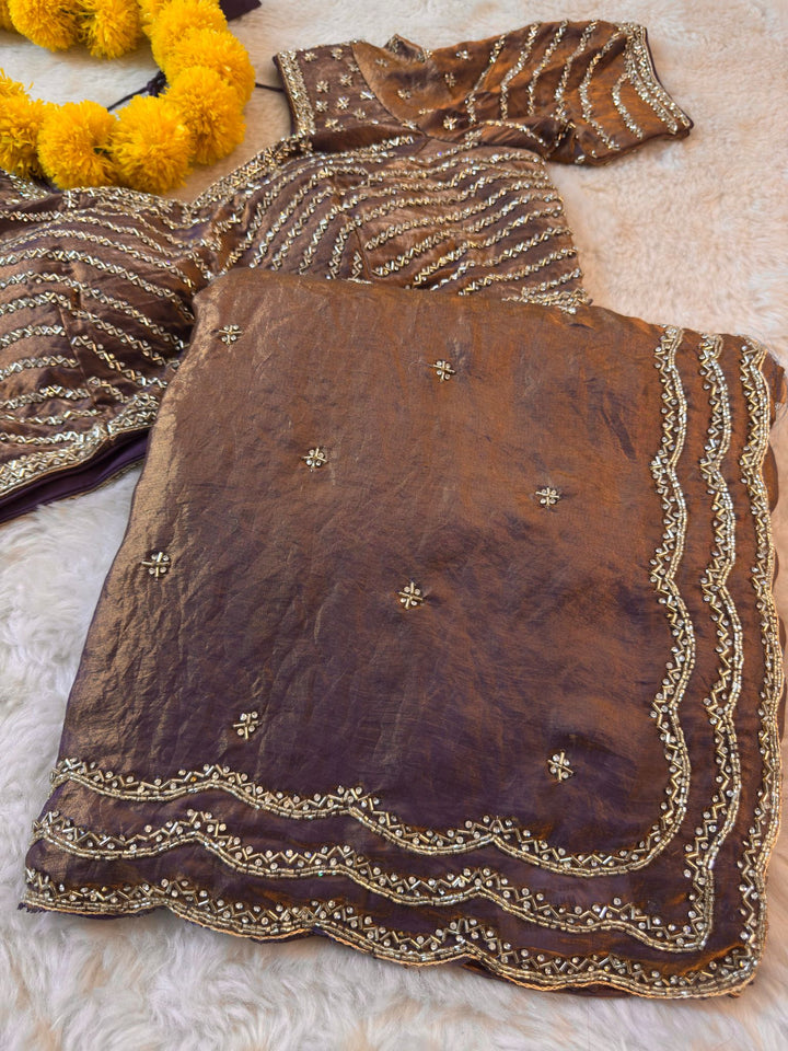 Elegant Fendy Silk Saree with Designer Readymade Blouse