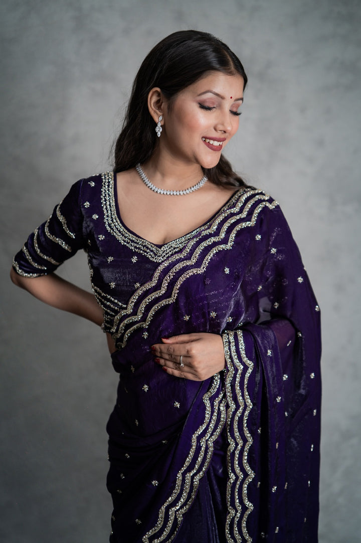 Elegant Fendy Silk Saree with Designer Readymade Blouse