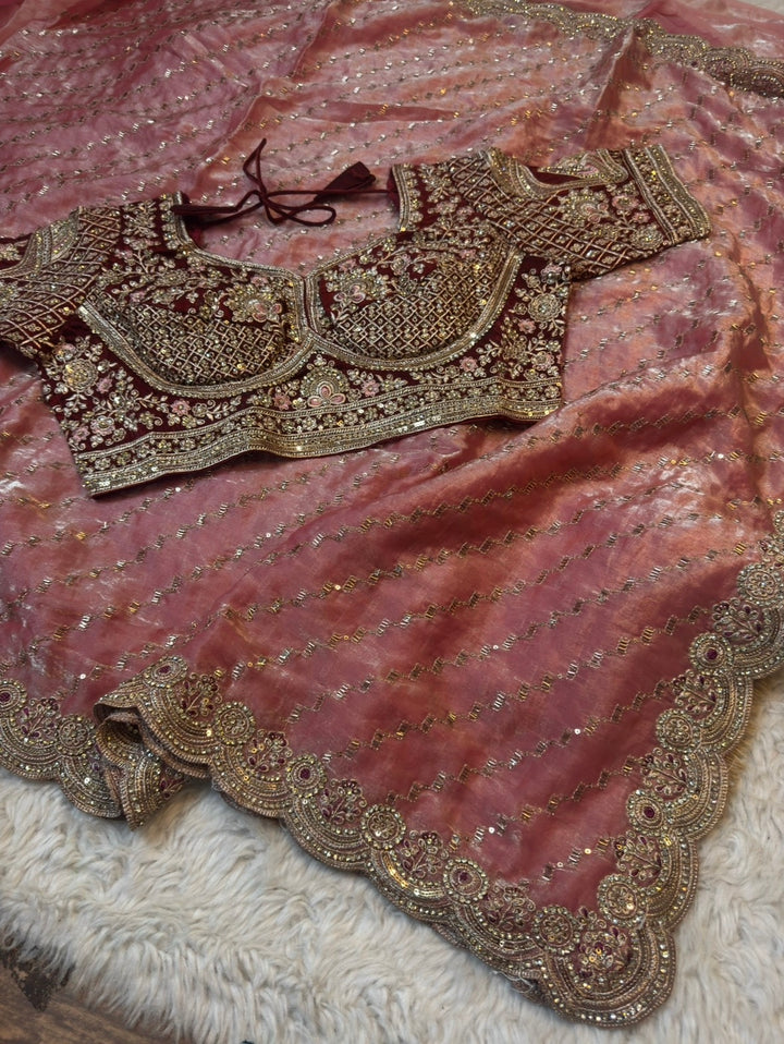 Premium Designer Saree with Heavy Handwork Blouse
