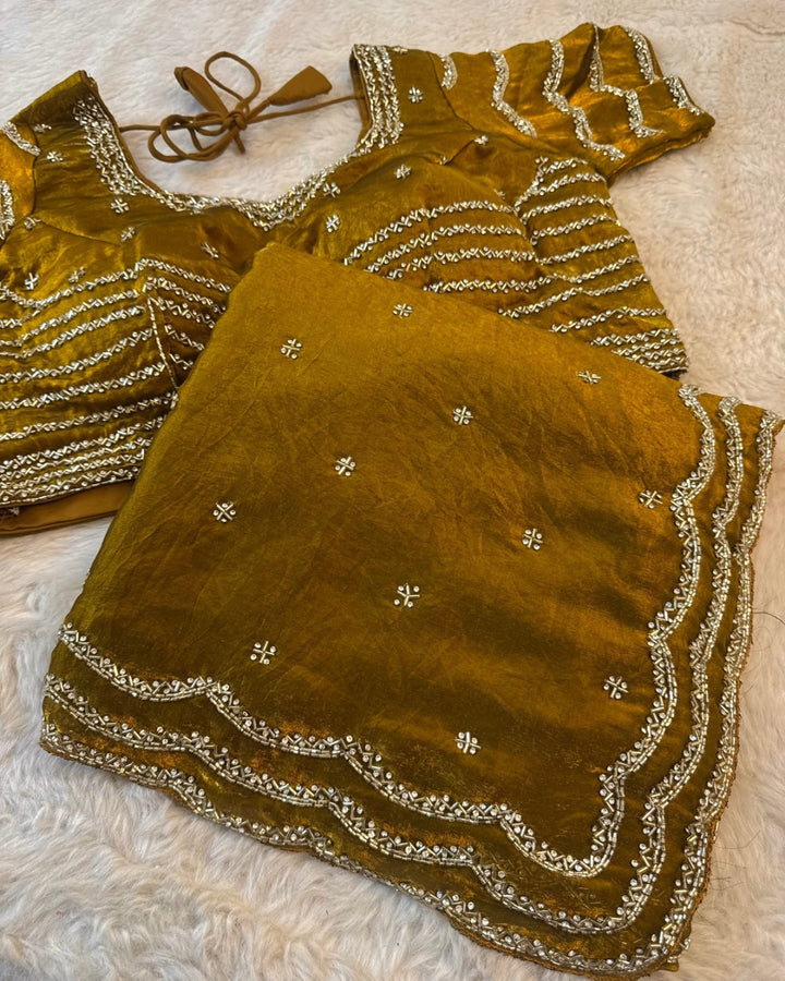 Elegant Fendy Silk Saree with Designer Readymade Blouse