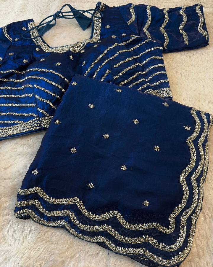 Elegant Fendy Silk Saree with Designer Readymade Blouse