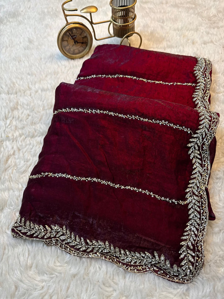 Royal Fendy Silk Handwork Saree